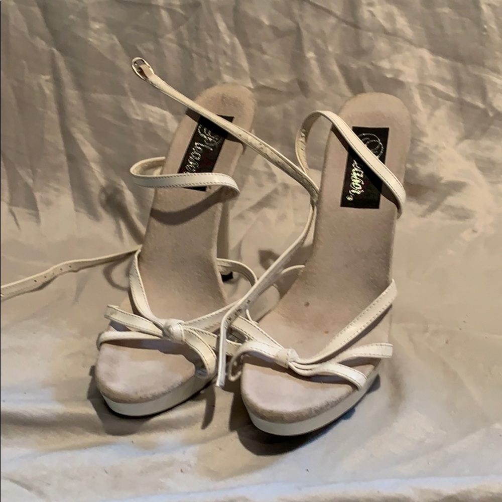 Sexy white high heels